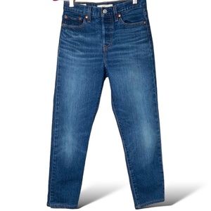 LEVI’S Premium Denim Wedgie Jeans Medium Wash 5 Pocket US Sz 25